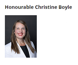 Christine Boyle, housing and municipal affairs